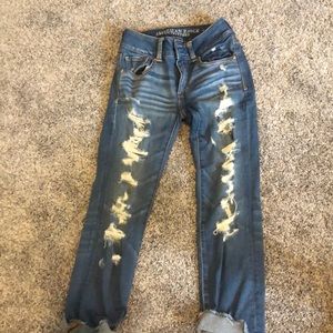 crop jeans barely worn